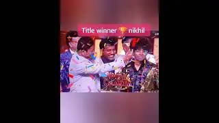 Title winner nikhil 🏆 vijay tv super singer 11 winner nikhil