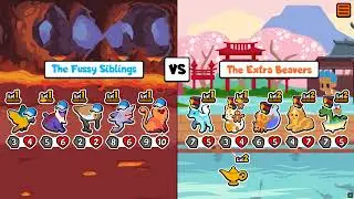 Spamming transformations to defeat big stats in Super Auto Pets