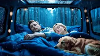 Cozy Car Rainstorm ⛈️ Instant Sleep with Thunder & Rain Sounds for Deep Sleep and Insomnia Relief