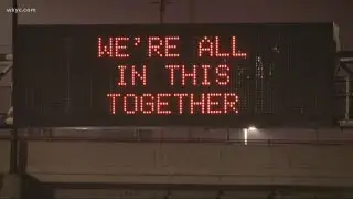 Ohio road signs with important coronavirus messages: 'We're all in this together'