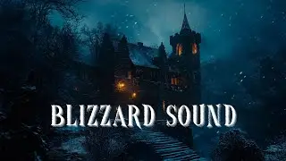 10 Hours of Cold Howling Wind - Snowstorm Surrounds the Dark Mysterious Castle - Relaxing Sounds