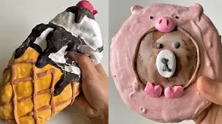 Plaster Clay Cracking ASMR 💙💗 | Deep Satisfying Sounds