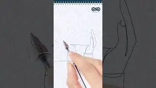 Hands Holding Sheet Paper Sketch Continuous Line Drawing #shorts