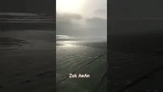 Black beach (Wet Sand + Rainy Clouds) #nature #channelgrowth #travel