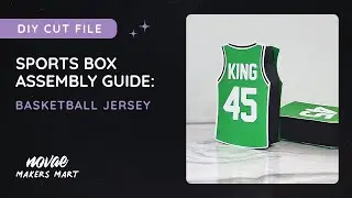 Basketball Jersey Gift Box SVG Cut File | Basketball Favor Box | Basketball Team Gift Boxes SVG