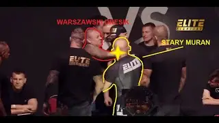 Jacek Murański vs Warszawski Dresik - Dymy  na konferencji Elite Fighters Dresik Uderzył Murana