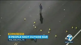 Philadelphia police say 9 wounded in shooting outside bar