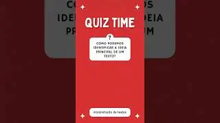 Como podemos identificar a ideia principal de um texto?