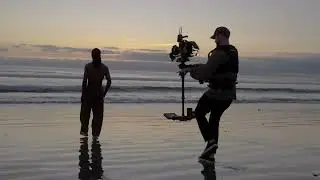 Cinematographer Darren Miller with the Steadicam&reg; Axis&trade;