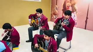 Guitar class, basic chords and strumming 