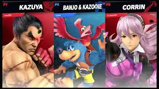 Super Smash Bros Ultimate Tournament, Team Battle, Match 5, Snella + Crymzon Vs Lem