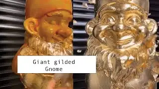 Giant gilded gnome