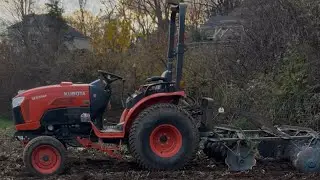 Fall tillage and spreading cover crop seed￼￼