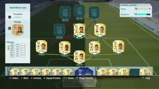 250K Squad Builder - Fifa 16