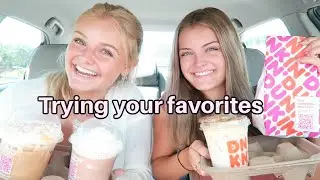 Trying Your Dunkin Fall Favorites