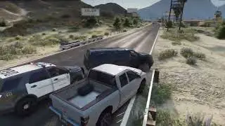 Grand Theft Auto V PEV:SALE #1 Highway chase, several shootouts!