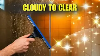 Как очистить пятна от жесткой воды на стеклянных дверцах душевой кабины