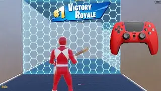 *NEW* RED RANGER SKIN PS5 Controller🎮Fortnite Piece Control 1v1🎯Gameplay