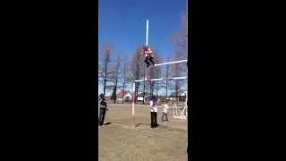 Football Goal Post Leap of Faith