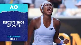 Coco Gauff Hits Passing Shot on the Reverse! | Infosys Shot of Day 8 | Australian Open 2026