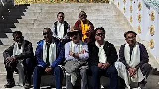 Leh Apex Body leaders conclude symbolic peaceful march at Shanti Stupa 