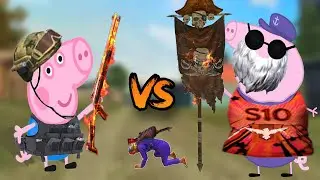 George vs Grandpa Pig PVP Free Fire // LocotronRD #freefire