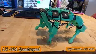 DIY Quadruped Walking Robot Dog using LX16A