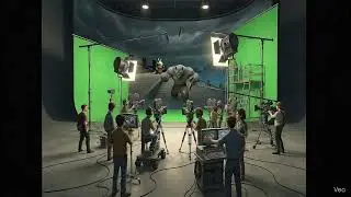 Behind The Scenes 🎬 #Shorts​Green Screen Magic ✨​Monster Walking 