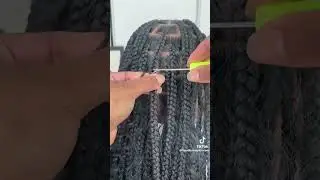 Adding curly pieces to your braids can be done at home save $$$ #hairtips #knotless #boxbraids #boho