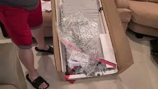View 2 - Unboxing: PayLessHere / MGHH 39 or 47 Inch Modern Z-Shaped Gaming Desk Computer Desk