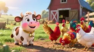 Coco Cow Says Good Morning ☀️🐮 | Fun Morning Song for Kids | Nursery Rhymes & Songs for Children