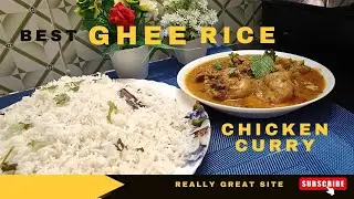 MUSLIM'S STYLE GHEE RICE WITH CHICKEN CURRY