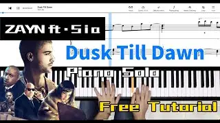 ZAYN ft.Sia - Dusk Till Dawn Piano Tutorial | EZPiano  - Learn Piano Easily