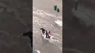 Strong flood in Greece #danger #catastrophe #collapse #storm #Greece #flood