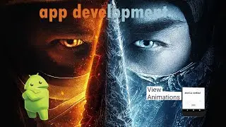 mortal kombat text view animation android studio