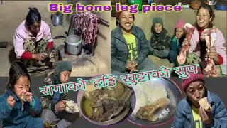 big leg soup of buff. रागाको खुट्टाको सुप @MilanSampangvlog 