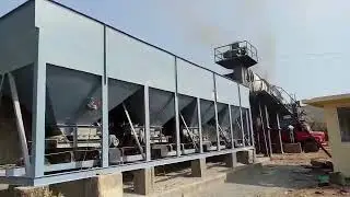 Asphalt High rise drum mix plant with filter bag 120 tph