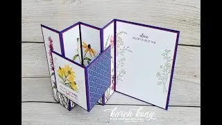 FUN FOLD: Make a Dainty Daisy z fold card with me!