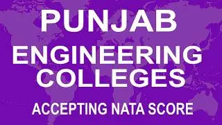 Best Punjab  Engineering Colleges accepting NATA Score