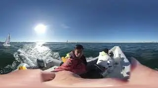 20240127 Insta360oneX1 #drone #gpstracking #garminforerunner235 #yacht #稲毛海岸 #明海大学 #ヨット #学生ヨット連盟