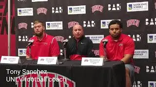 UNLV's Tony Sanchez on the quarterback situation