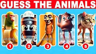Can You Guess BRAINROT ANIMALS as NORMAL | Ballerina Cappcuccina, Tung Tung Sahur, Lirili Larila