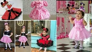 Girls Baby Mickey Mouse Style Frocks Designs 2020||Designing  Pink Color Baby Frocks Design 2020