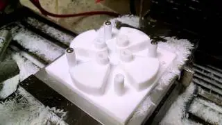 CNC Machining - PTFE Teflon - Tormach PCNC 1100 (Video 2 of 4)