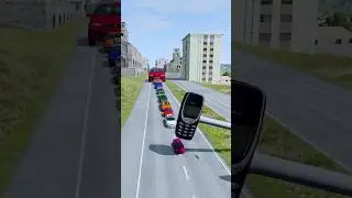 Colorful Small To Giant Cars vs Hammer #78