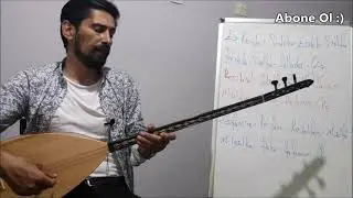 Sabahçı Kahvesi ( Ferdi Tayfur ) Uzun Sap Bağlama Solfej Dersi - Ahmet SARI