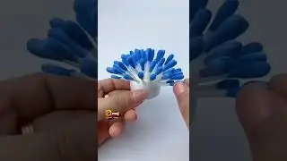 how to make flowerpot by using earbuds #flowerpot#