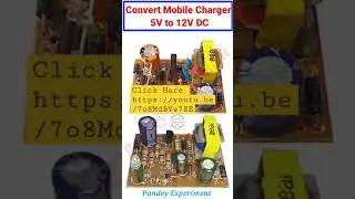 #SHORTUPGREADCharger Upgred Mobile Charger 5V to12V DC|Mobile Charger ko kaise kare Modify At Home❓