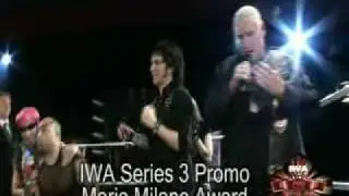 Mario Milano IWA Pro Wrestling - Hall of Fame Award 2008