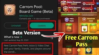 New Update Free Carrom Pass | Carrom Pool | Jamot Gaming